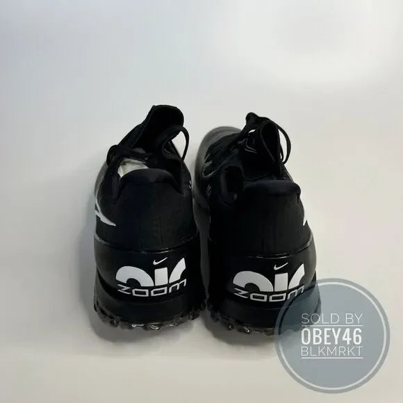 Nike Air Zoom Infinity Tour Flyknit Black White Golf Shoes CT0540-077 Sz 9.5